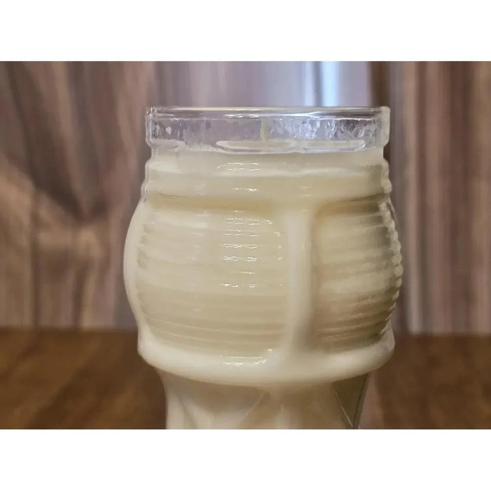 Handmade Ocean Breeze Scented Candle in Red Lobster 35th Anniversary Glass D139